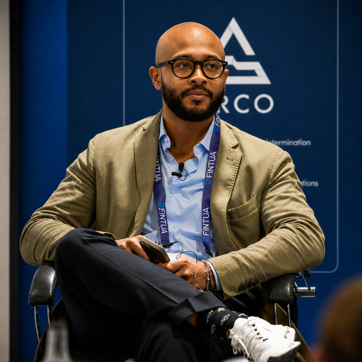 Nahim Sayed speaking on an industry panel
